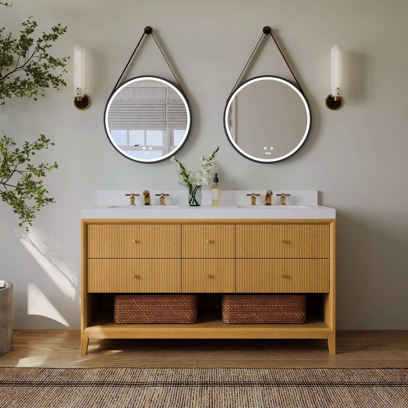 Momo Bathroom Vanity Collection in Sienna Finish by Ancerre Designs