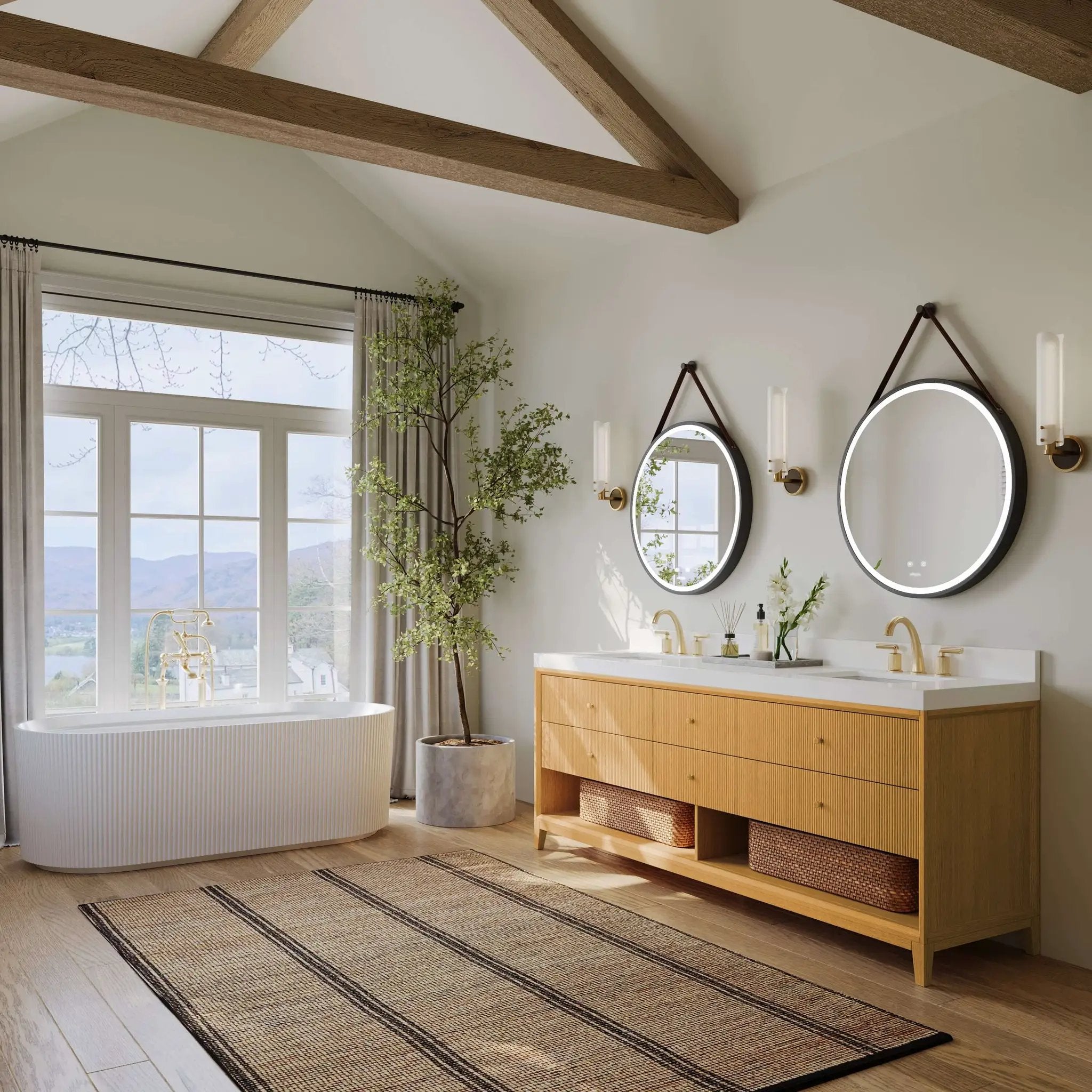 Momo Bathroom Vanity Collection in Sienna Finish by Ancerre Designs