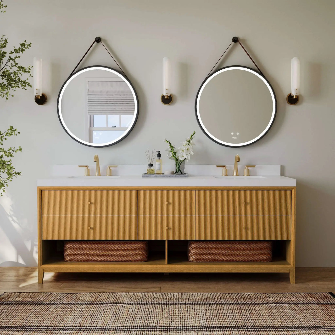 Momo Bathroom Vanity Collection in Sienna Finish by Ancerre Designs
