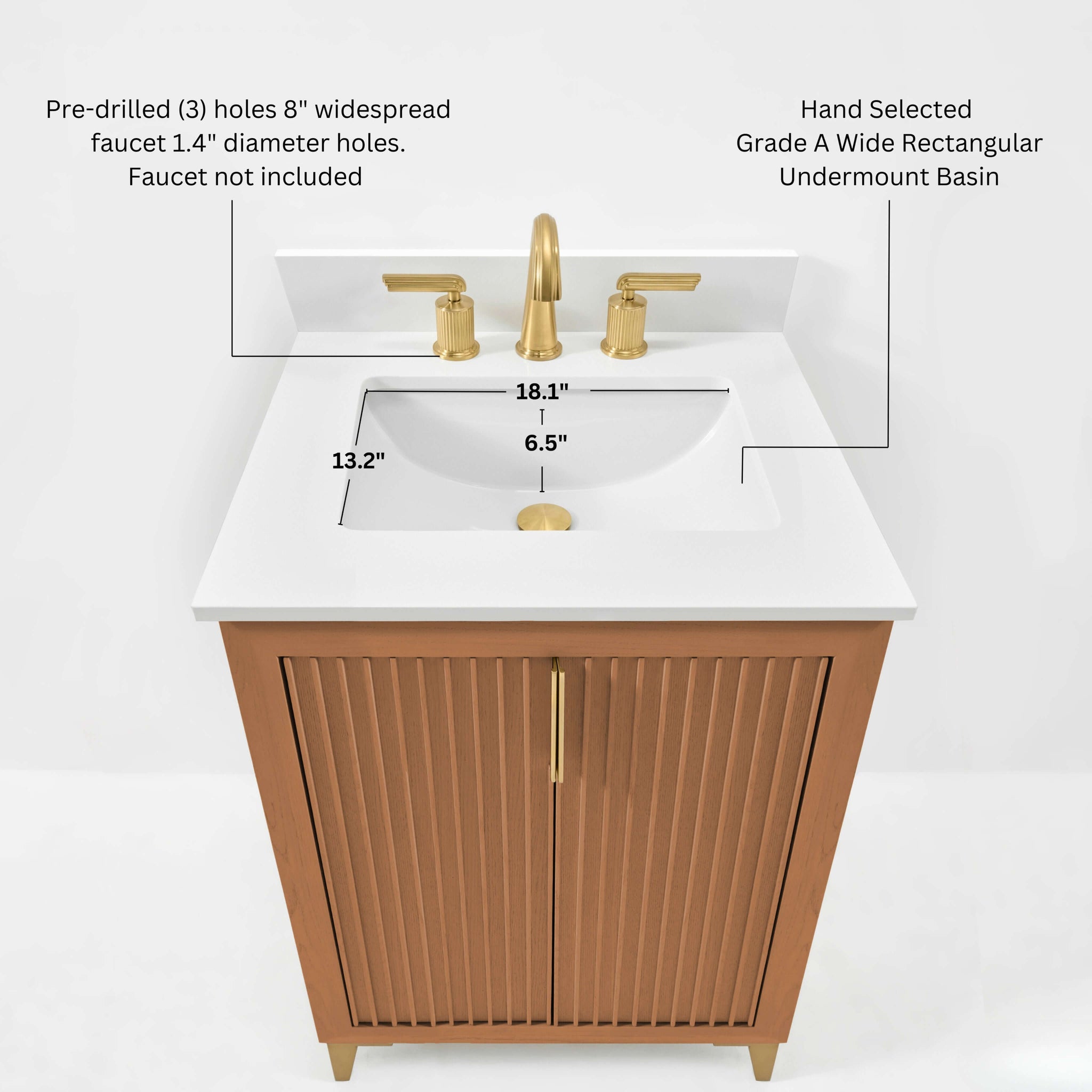 Turlington Bathroom Vanity Collection in Sienna Finish by Ancerre Designs