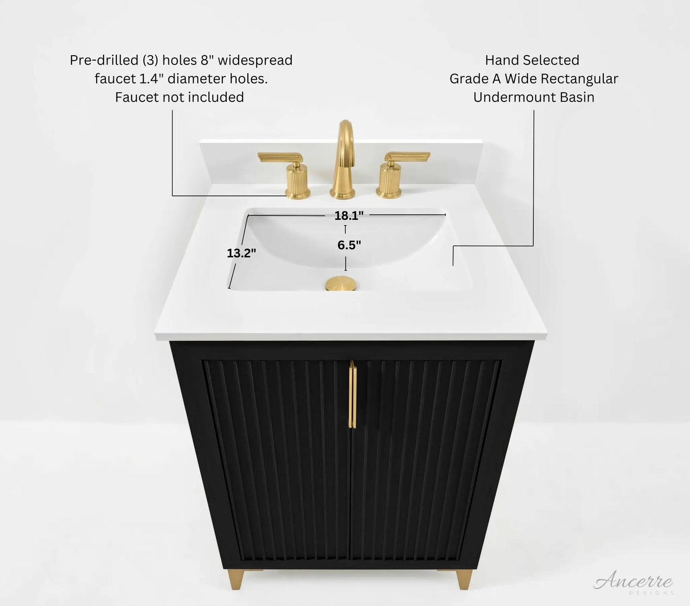 Turlington 24" Bath Vanity Set by Ancerre Designs