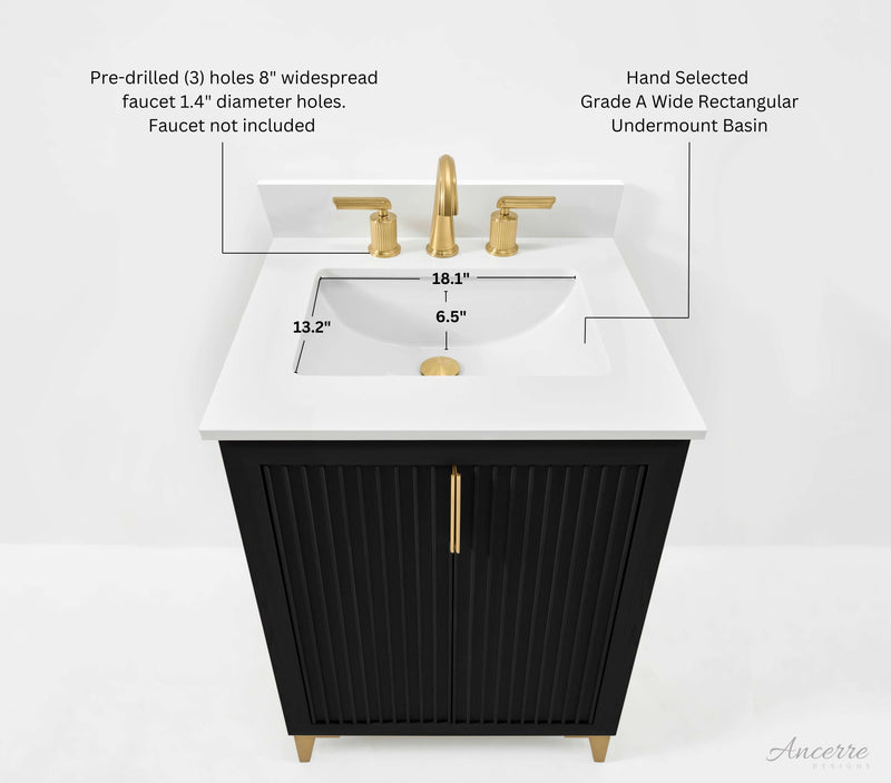 Turlington 24" Bath Vanity Set by Ancerre Designs