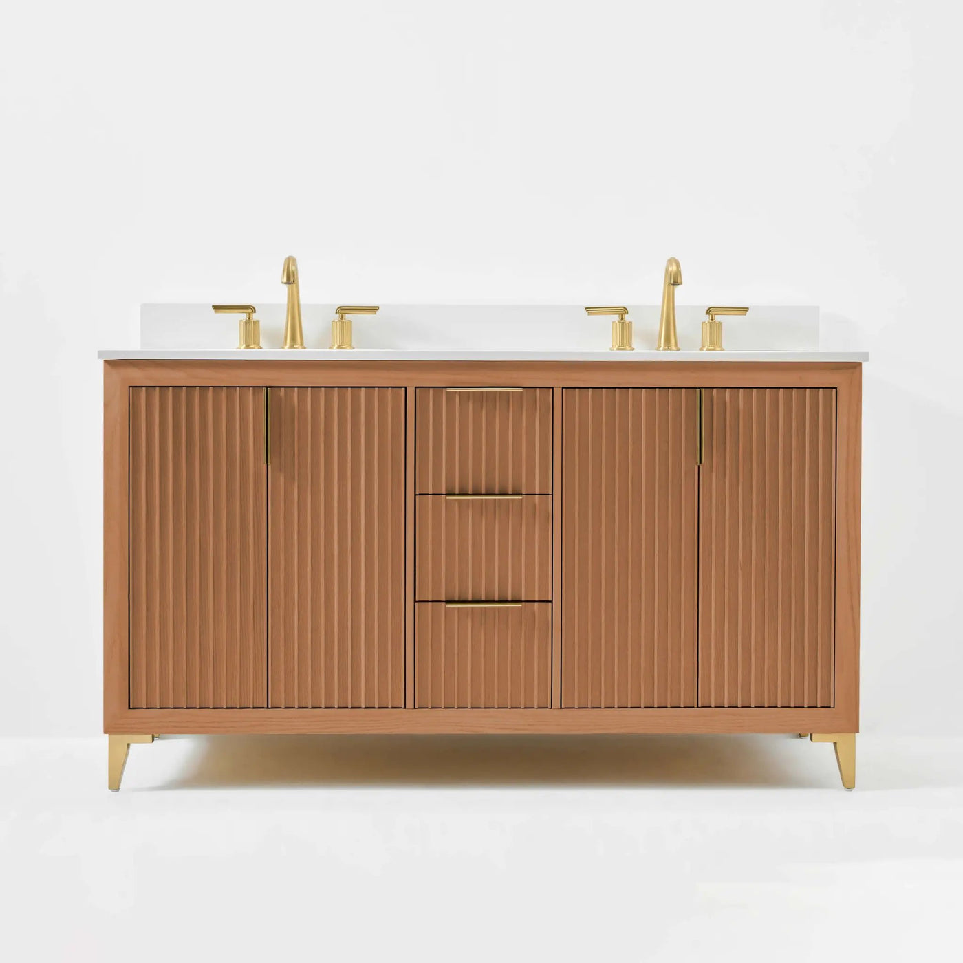 Turlington Bathroom Vanity Collection in Sienna Finish by Ancerre Designs