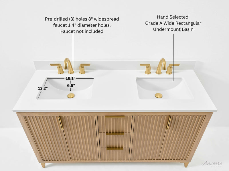 Turlington 60" Bath Vanity Set by Ancerre Designs