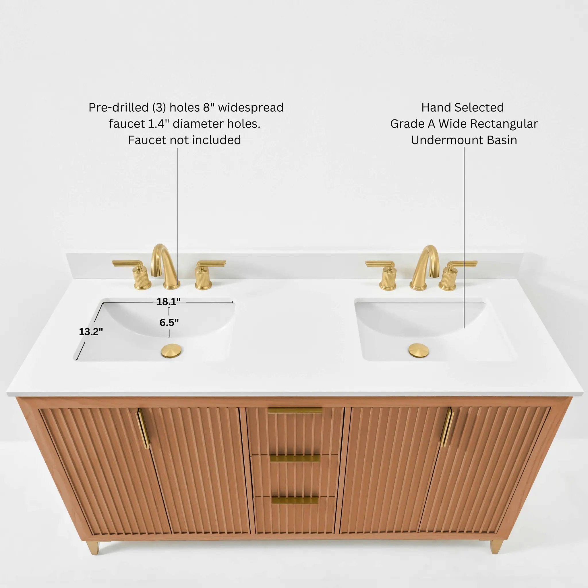 Turlington Bathroom Vanity Collection in Sienna Finish by Ancerre Designs