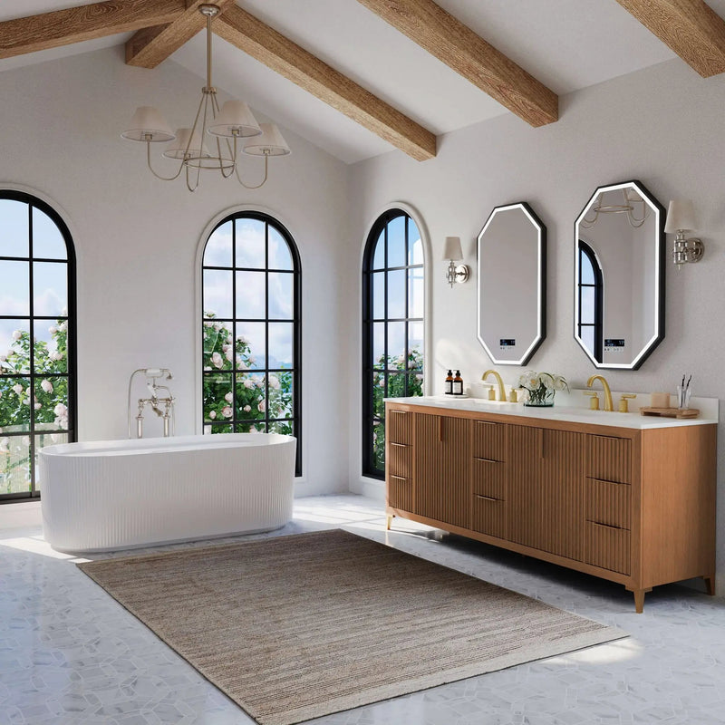 Turlington Bathroom Vanity Collection in Sienna Finish by Ancerre Designs