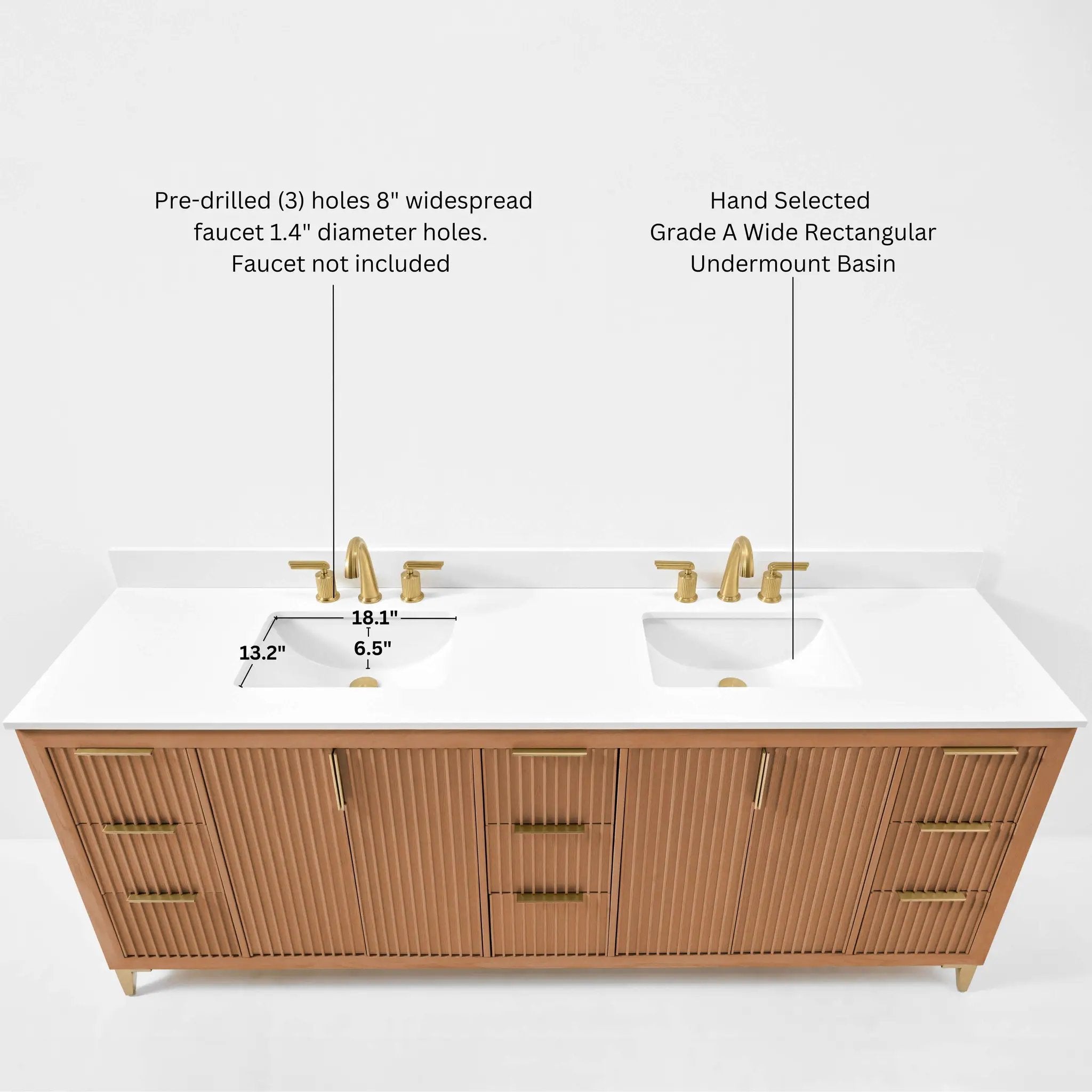 Turlington Bathroom Vanity Collection in Sienna Finish by Ancerre Designs