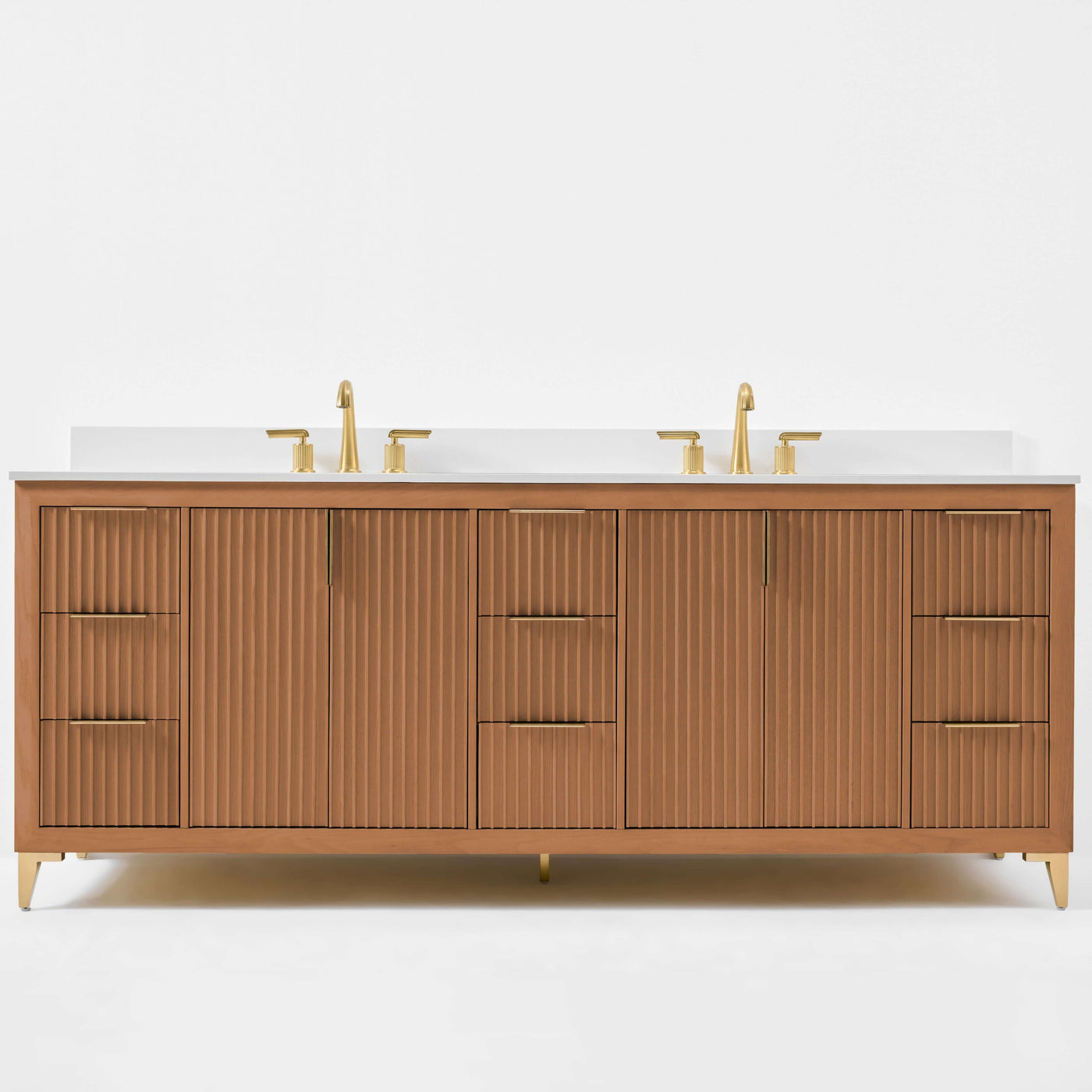 Turlington Bathroom Vanity Collection in Sienna Finish by Ancerre Designs