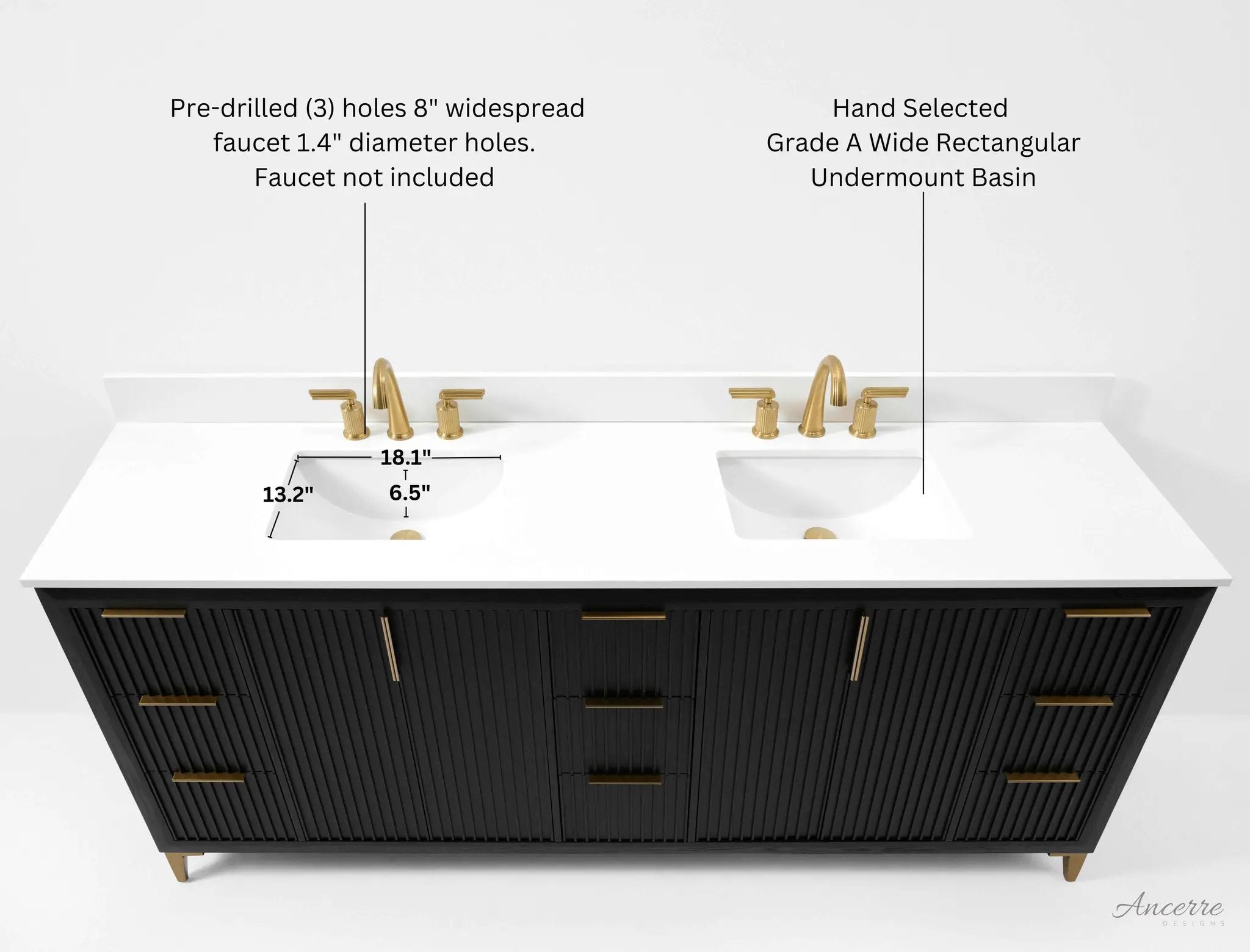Turlington 84" Bath Vanity Set by Ancerre Designs