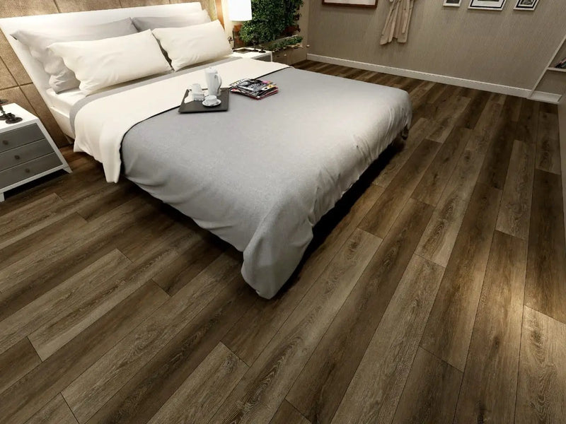 Prescott Barrell Matte Wood Look Lvt Planks 7x48 in a finished room