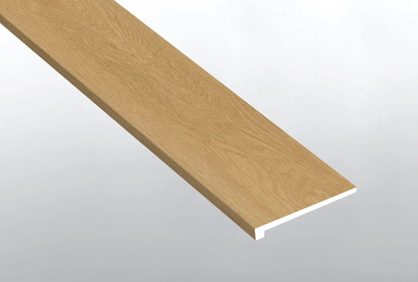 Laurel Bayside Buff Semi Gloss Wood Look Lvt Moldings 12x1.25 1.25 inch