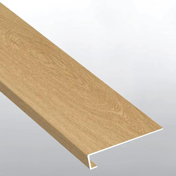 Laurel Bayside Buff Semi Gloss Wood Look Lvt Moldings 12x1.25 0.18 inch