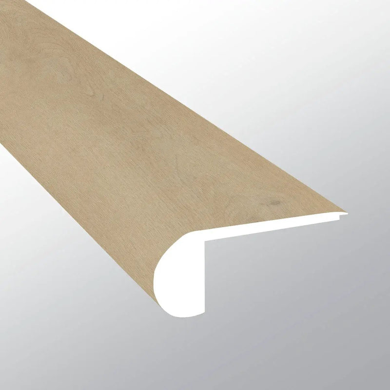 Ashton 2.0 Benton Blonde Semi Gloss Flush Stair Nose Wood Look Lvt Moldings 2.75x0.75 close up