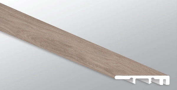 Glenridge Bleached Elm Semi Gloss End Cap Wood Look Lvt Moldings 1.5x0.25