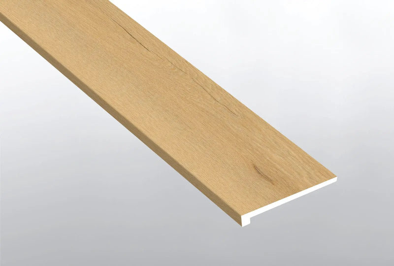 Wayne Parc Bluffview Semi Gloss Wood Look Lvt Moldings 12x1.25 0.31 inch close up
