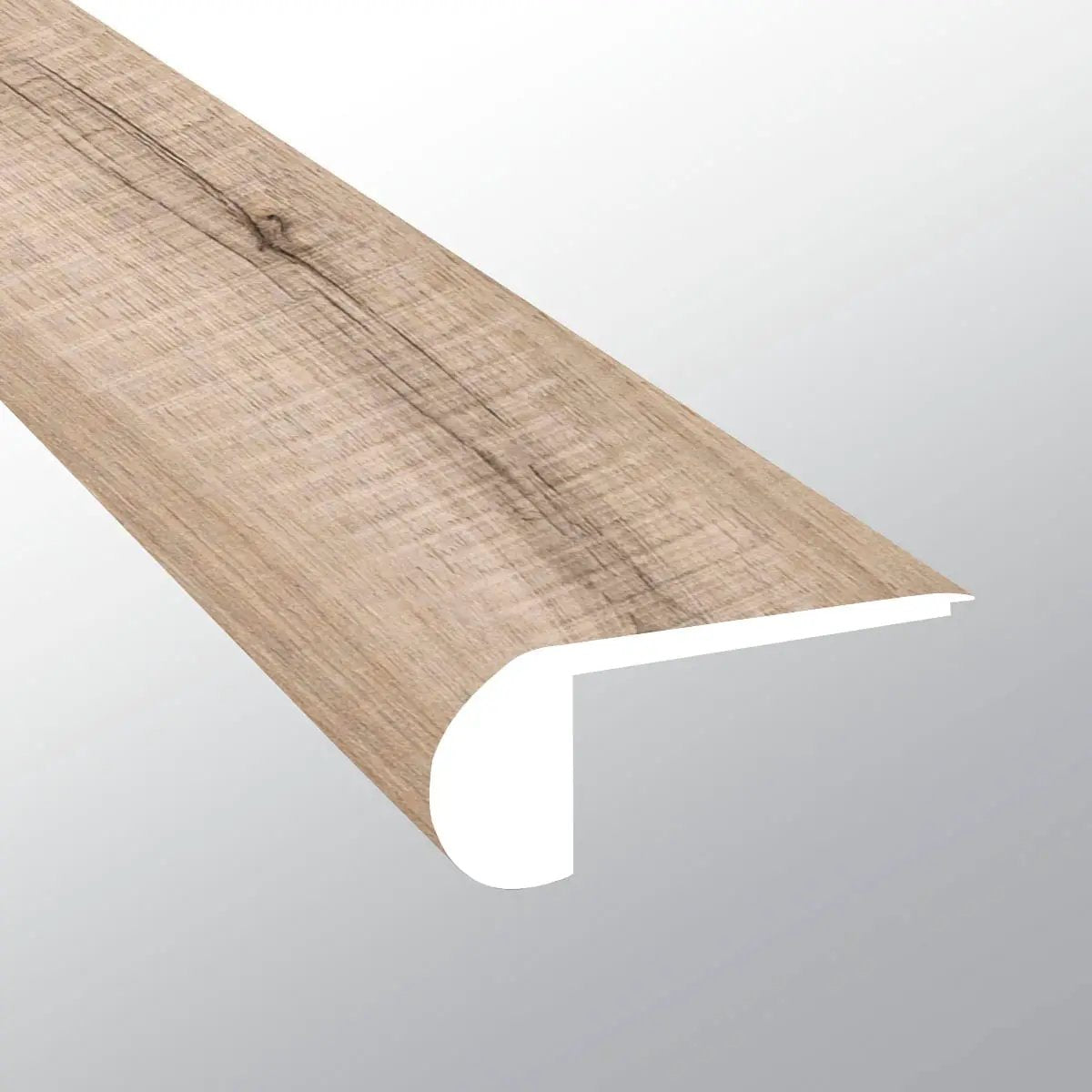 Andover Blythe Semi Gloss Flush Stair Nose Wood Look Lvt Moldings 2.75x0.75 close up