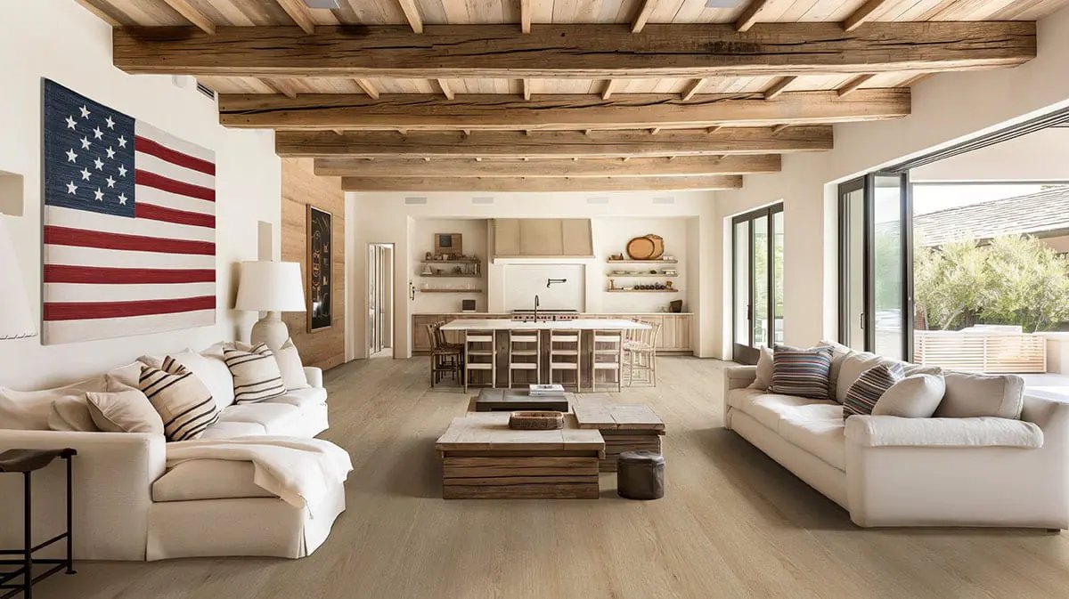 Xl Studio Bozeman Semi Gloss Quarter Round Wood Look Lvt Moldings 0.64x0.75 in a finished room