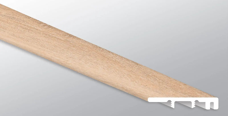 Andover Briar Haven Semi Gloss End Cap Wood Look Lvt Moldings 1.5x0.25 close up