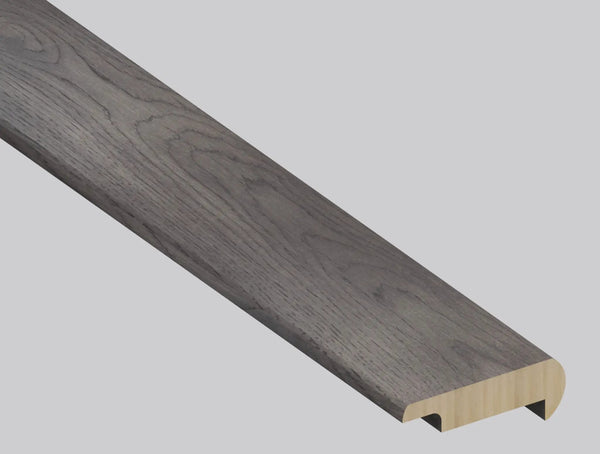 Woodhills Brook Timber Hickory Wood Semi Gloss Overlap Stair Nose Look Moldings 2.23x1.03