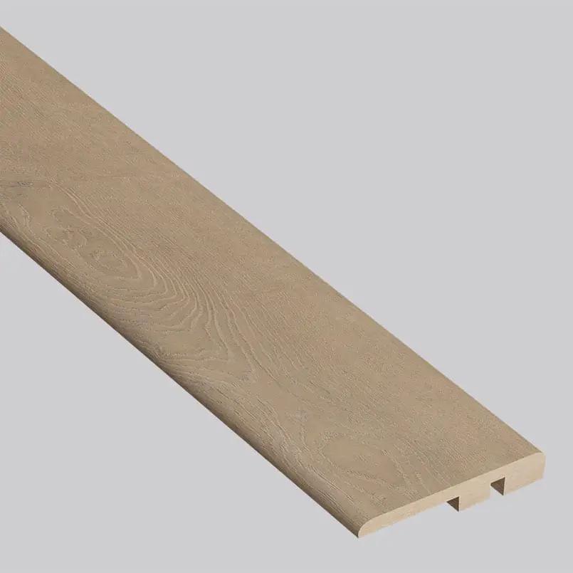 Shorecliffs Brundinson Wood Semi Gloss End Cap Look Rigid Core Moldings 1.5x0.25 close up