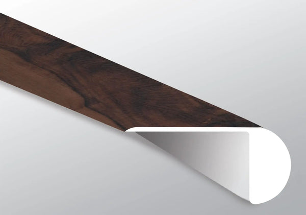 Glenridge Burnished Acacia Semi Gloss Overlap Stair Nose Wood Look Lvt Moldings 2.23x1.03