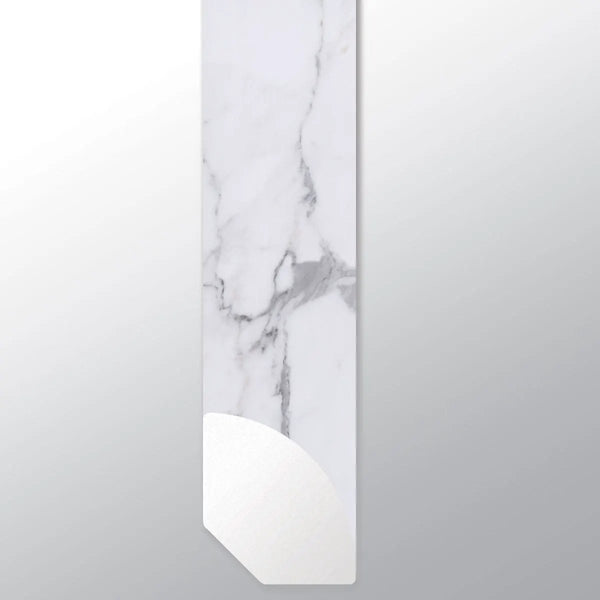 Trecento Calacatta Legend Semi Gloss Quarter Round Marble Look Lvt Moldings 0.64x0.75