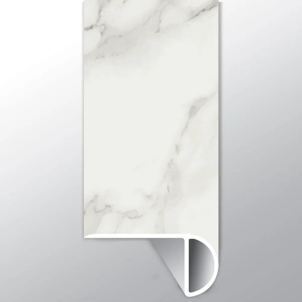 Trecento Calacatta Venosa Gold Semi Gloss Overlap Stair Nose Marble Look Lvt Moldings 2.23x1.03