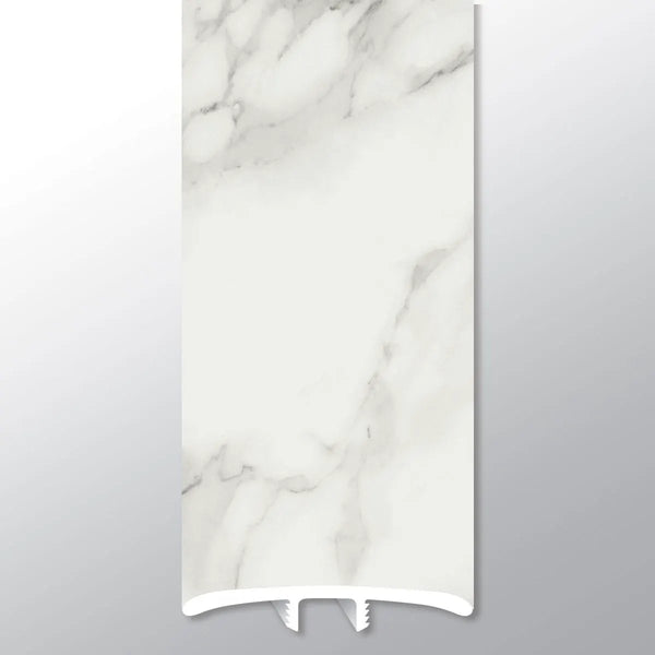 Trecento Calacatta Venosa Gold Semi Gloss T Molding Marble Look Lvt Moldings 1.77x0.28