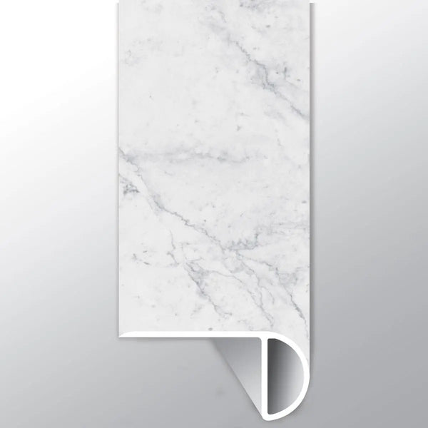 Trecento Carrara Avell Semi Gloss Overlap Stair Nose Marble Look Lvt Moldings 2.23x1.03