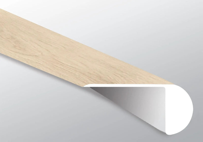 Cyrus Chester Hills Semi Gloss Overlap Stair Nose Wood Look Lvt Moldings 2.23x1.03 close up