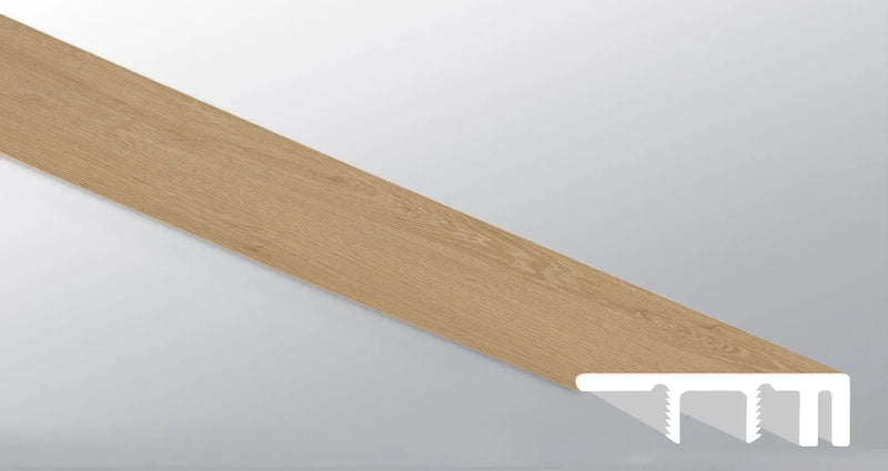 Laurel Coastal Cottage Semi Gloss Wood Look Lvt Moldings 1.5x0.529 close up
