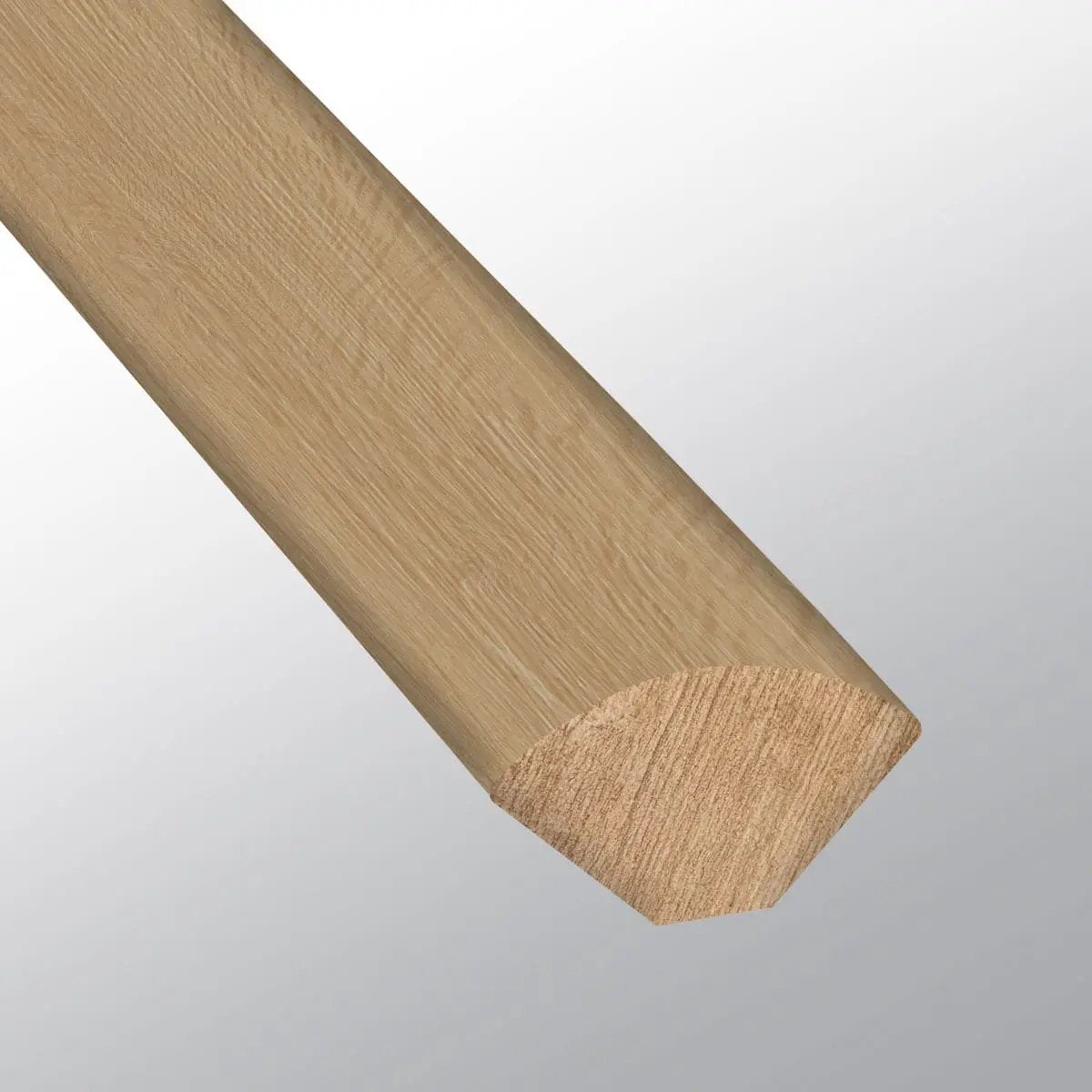 Laurel Coastal Cottage Semi Gloss Quarter Round Wood Look Lvt Moldings 0.64x0.75 close up