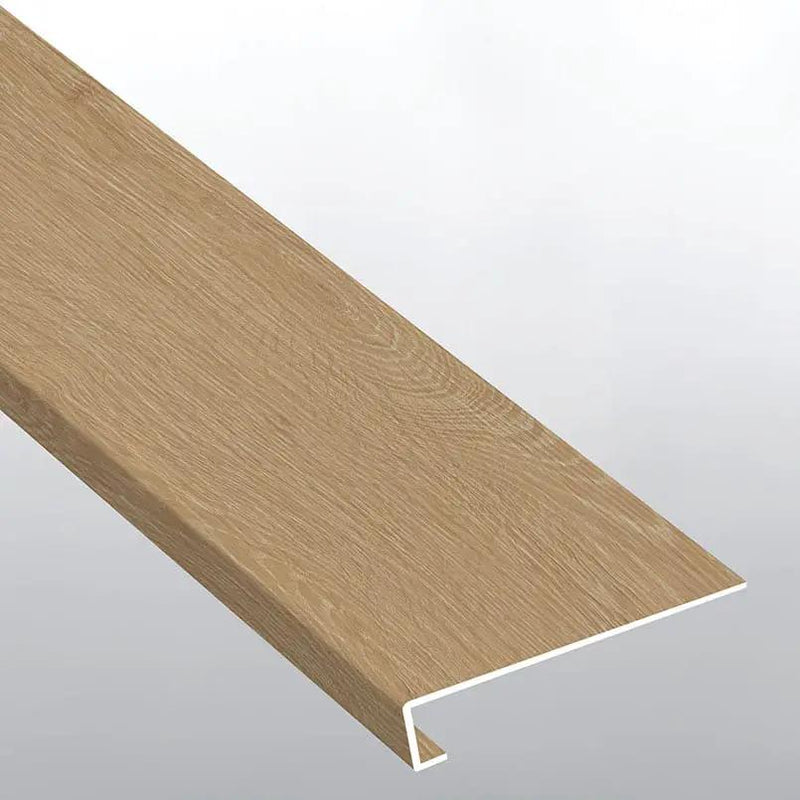 Laurel Coastal Cottage Semi Gloss Wood Look Lvt Moldings 12x1.25 0.18 inch close up