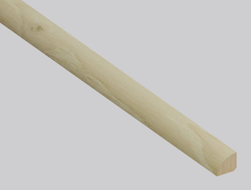 Woodhills Coral Ash Oak Wood Semi Gloss Quarter Round Look Moldings 0.64x0.75 close up