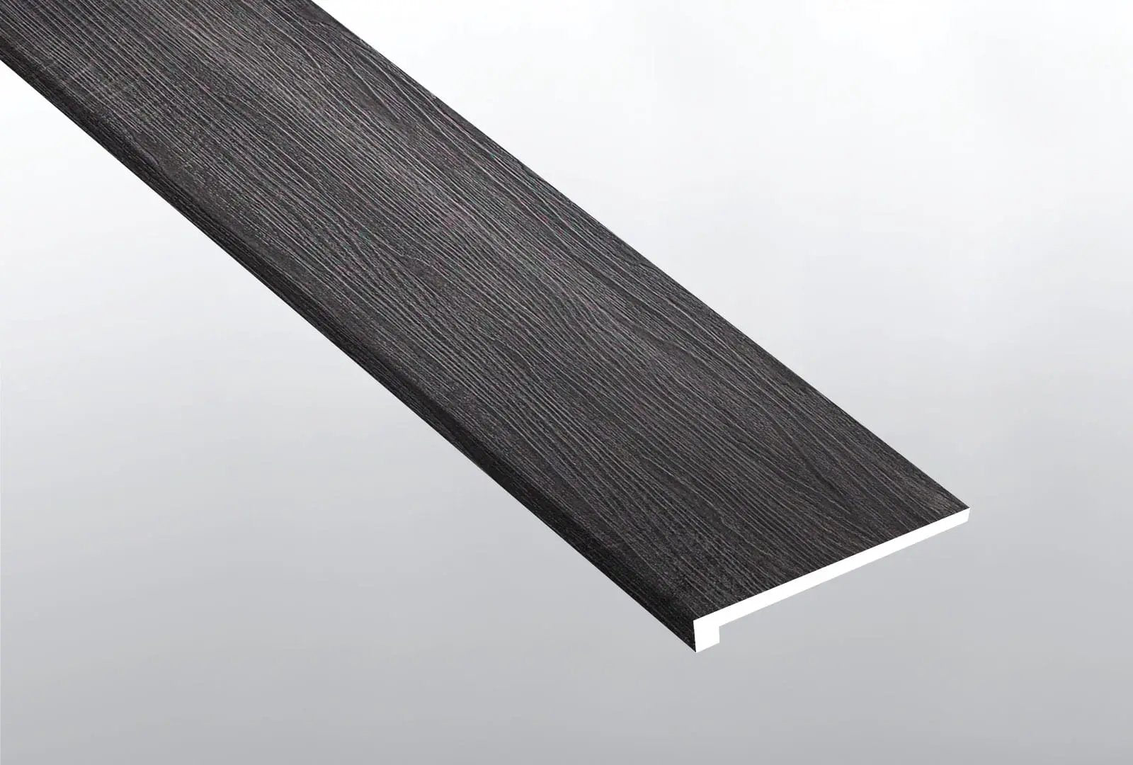 Andover Dakworth Semi Gloss Wood Look Lvt Moldings 12x1.25 close up