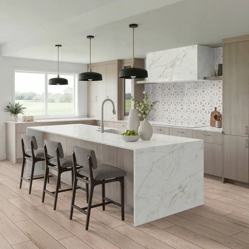Andover Daria Umber Semi Gloss Overlap Stair Nose Wood Look Lvt Moldings 2.23x1.03 in a finished room