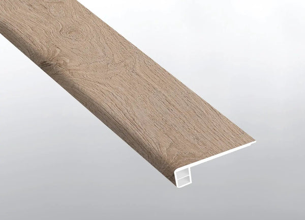Andover Daria Umber Semi Gloss Flush Stair Nose End Cap Wood Look Lvt Moldings 2.75x0.75