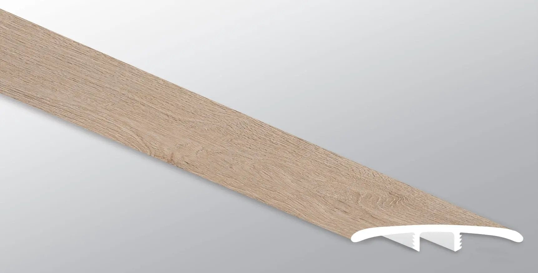 Andover Daria Umber Semi Gloss T Molding Wood Look Lvt Moldings 1.77x0.28 close up