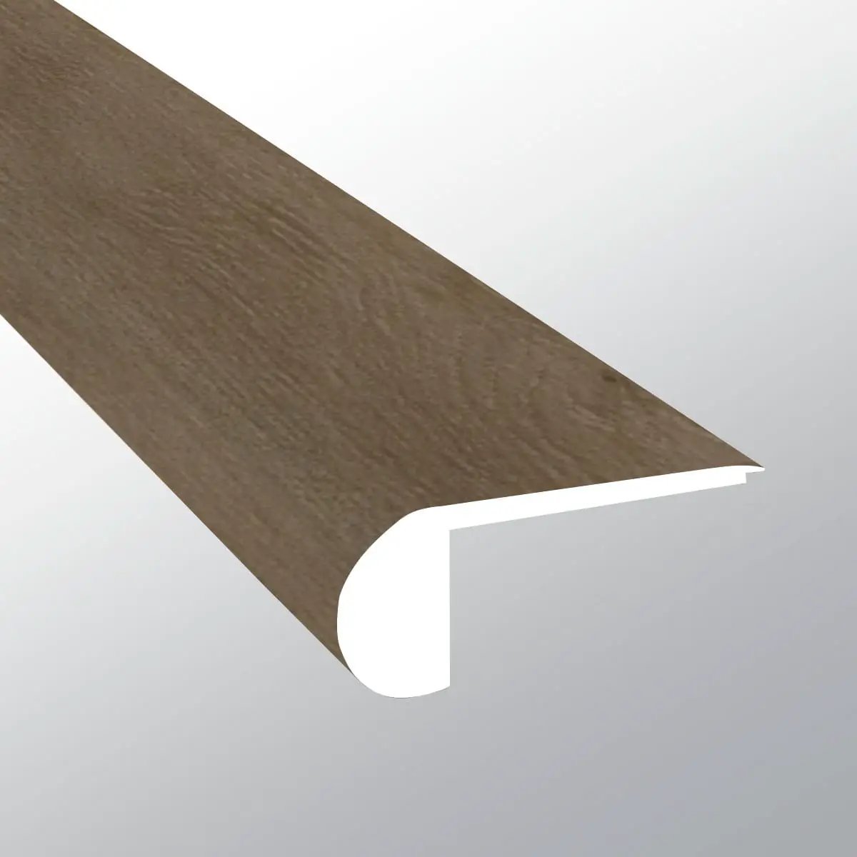 Xl Studio Doack Semi Gloss Flush Stair Nose Wood Look Lvt Moldings 2.75x0.75 close up