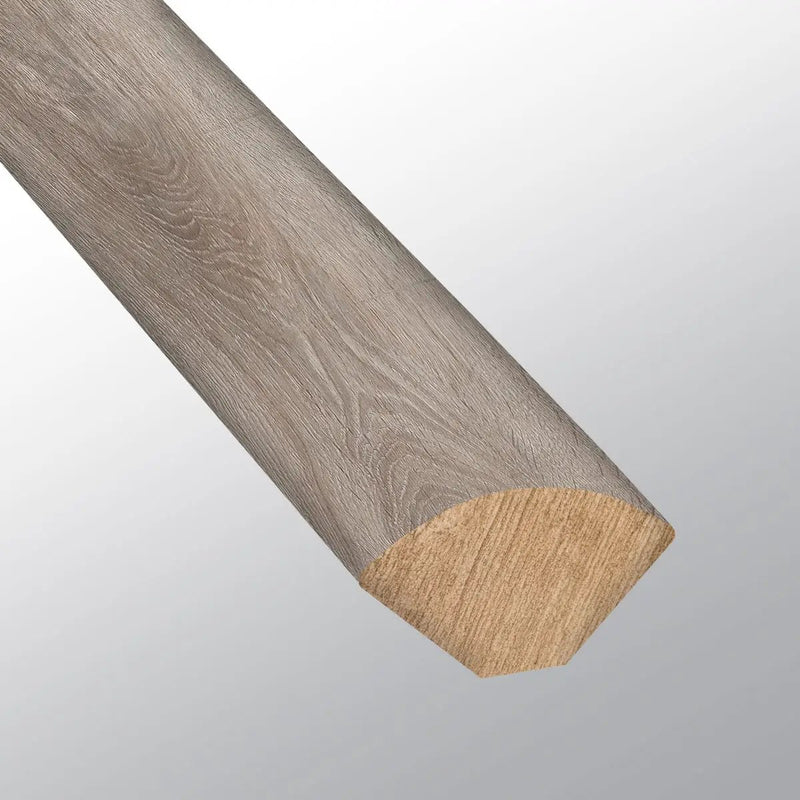 Cyrus Draven Semi Gloss Quarter Round Wood Look Lvt Moldings 0.64x0.75 close up