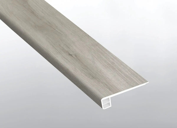 Cyrus Dunite Oak Semi Gloss Flush Stair Nose End Cap Wood Look Lvt Moldings 2.75x0.75