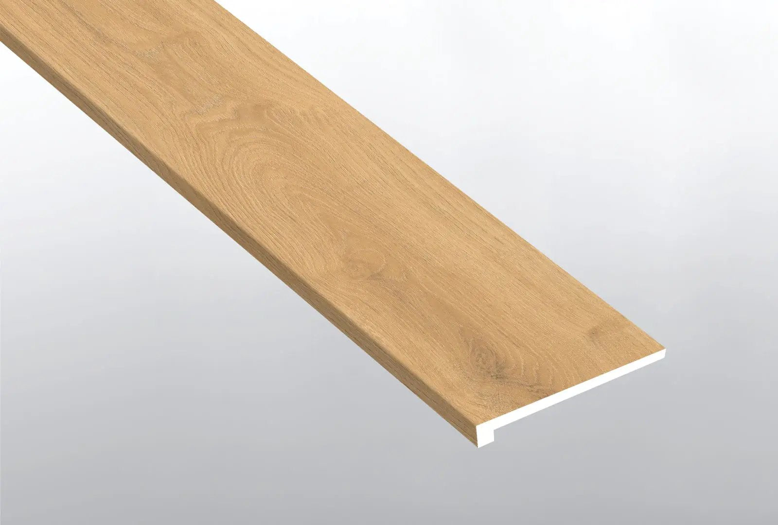 Wayne Parc Elwood Semi Gloss Wood Look Lvt Moldings 12x1.25 0.31 inch close up