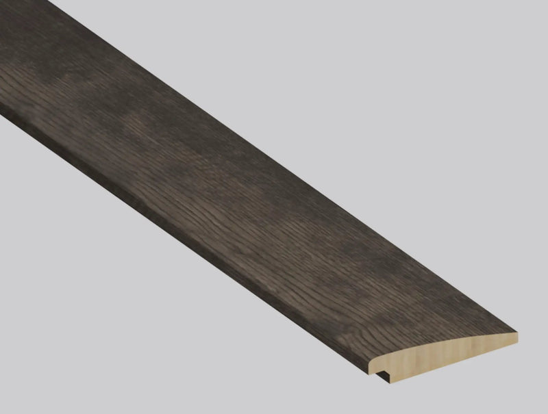 Woodhills Estate Oak Wood Semi Gloss Stair Riser Look Moldings 1.77x0.345 close up
