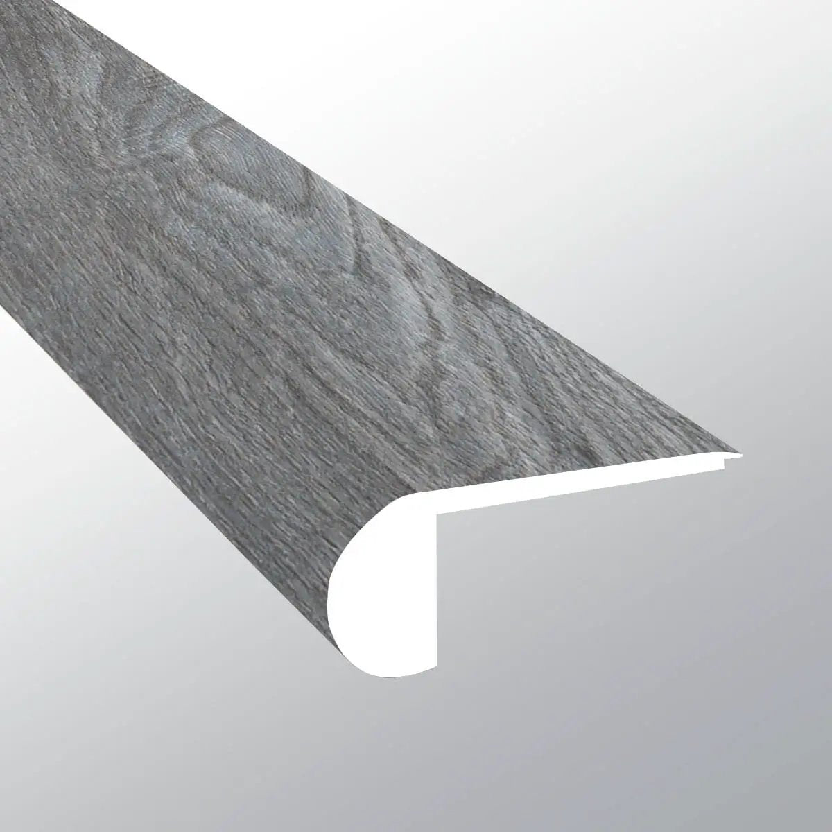 Cyrus Finely Semi Gloss Flush Stair Nose Wood Look Lvt Moldings 2.75x0.75 close up