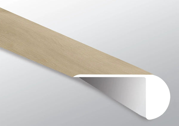 Laurel Flaxen Semi Gloss Overlap Stair Nose Wood Look Lvt Moldings 2.23x1.03