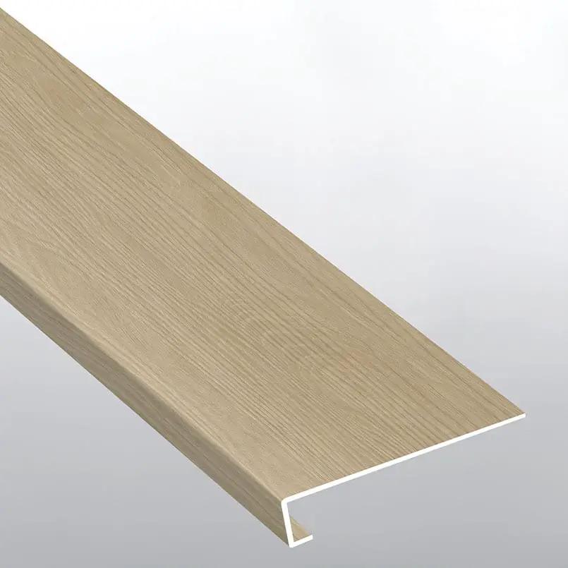 Laurel Flaxen Semi Gloss Wood Look Lvt Moldings 12x1.25 0.18 inch close up