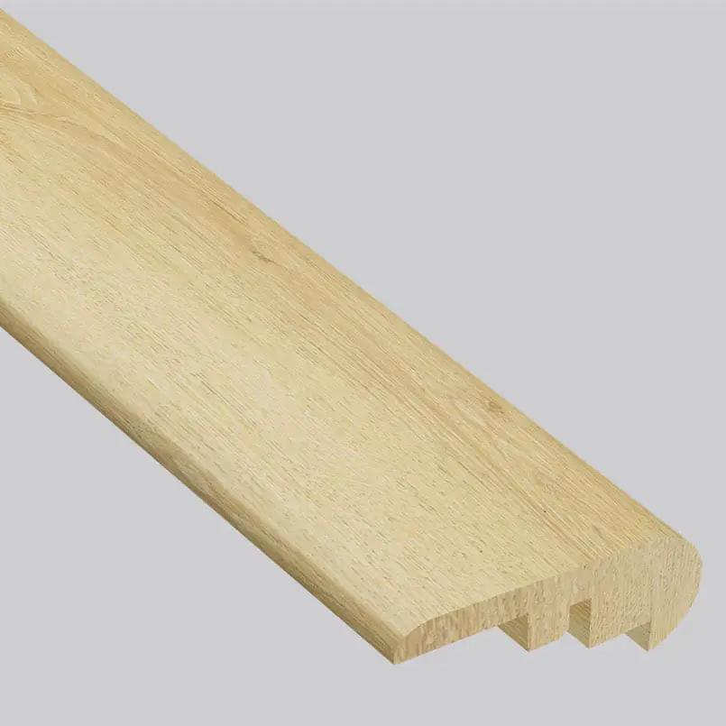 Smithcliffs Glenbury Oak Semi Gloss Overlap Stair Nose Wood Look Rigid Core Moldings 2.23x1.03 close up