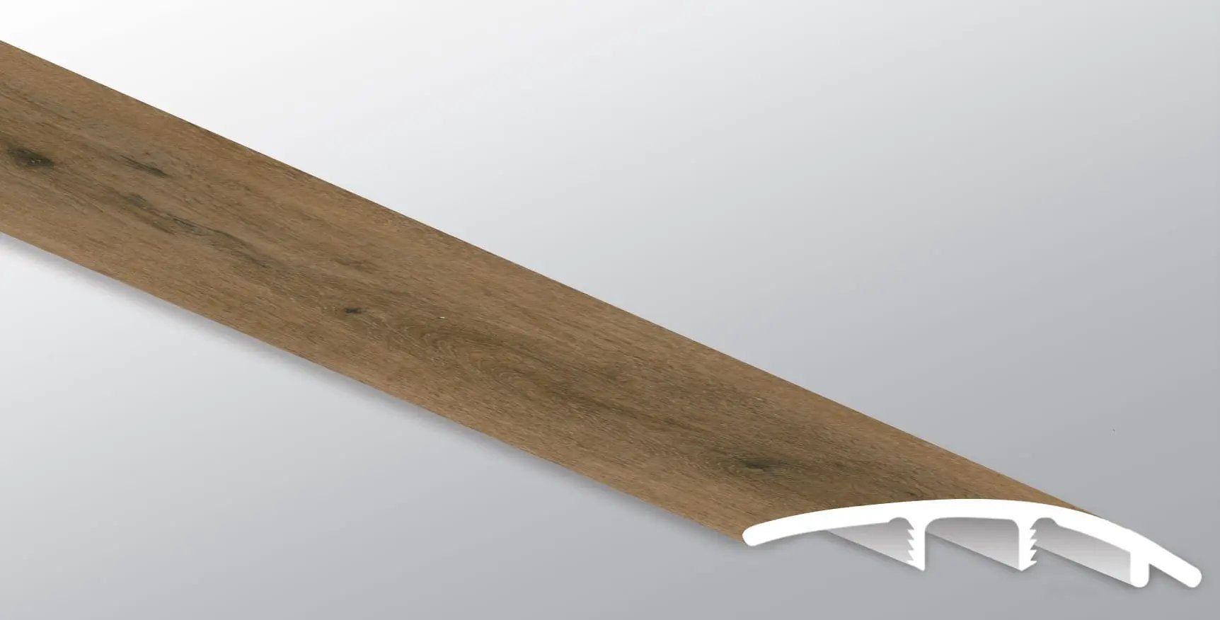 Andover Hatfield Semi Gloss Stair Riser Wood Look Lvt Moldings 1.77x0.345 close up