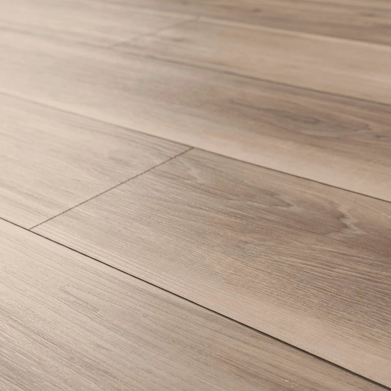 Andover Highcliffe Greige Semi Gloss Overlap Stair Nose Wood Look Lvt Moldings 2.23x1.03 angled view