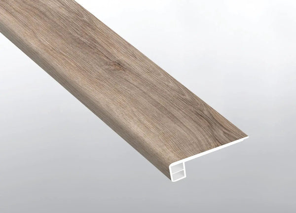 Andover Highcliffe Greige Semi Gloss Flush Stair Nose End Cap Wood Look Lvt Moldings 2.75x0.75
